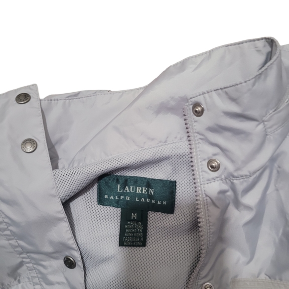 Ralph Lauren Polo Vest Women Medium Gray Full Zip Pockets Sleeveless  - Picture 7 of 7